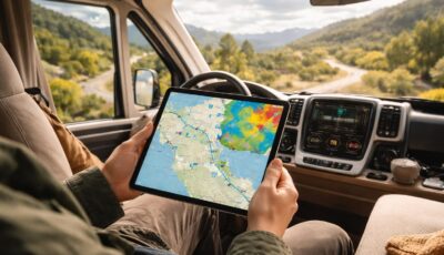découvrez comment votre ipad devient l'outil idéal pour gérer itinéraire, aires de camping-car et météo en un seul endroit lors de votre road trip.